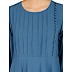 Umbrella abaya with potli buttons neck design- French Blue Umbrella abaya with potli buttons neck design- French Blue